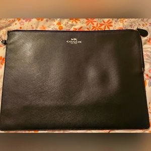 Coach Saffiano Leather Metro Tech Pouch